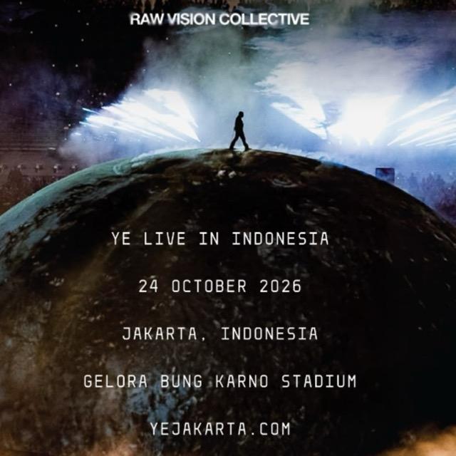 Affiche concert Kanye West / Ye Jakarta Octobre 2026