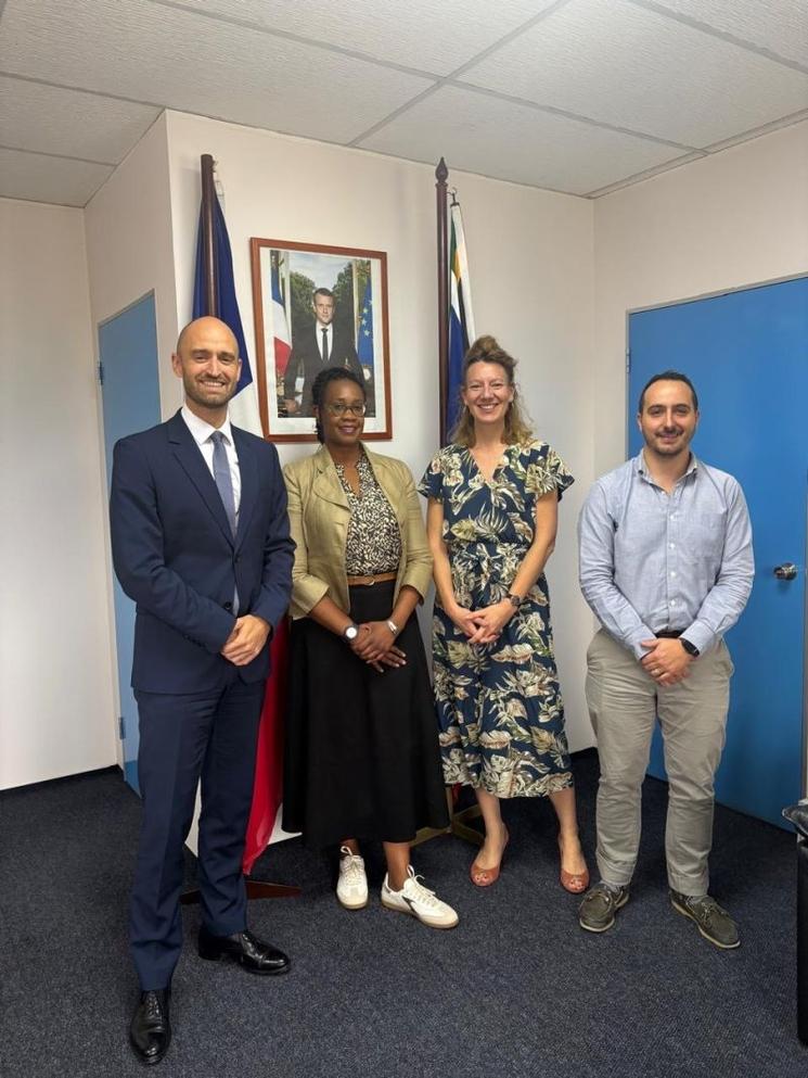Christine Serre au Consulat Général de France à Johannesburg