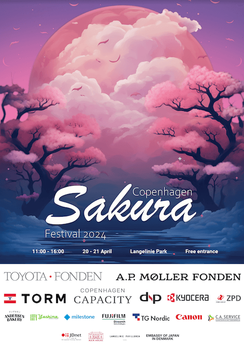 Affiche du Copenhagen Sakura Festival 2024