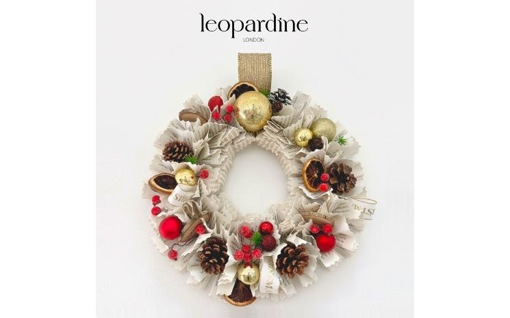 couronne de Noël réalisée en atelier