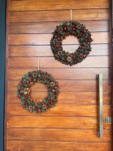 Décorations de Noël Une porte à Johannesburg