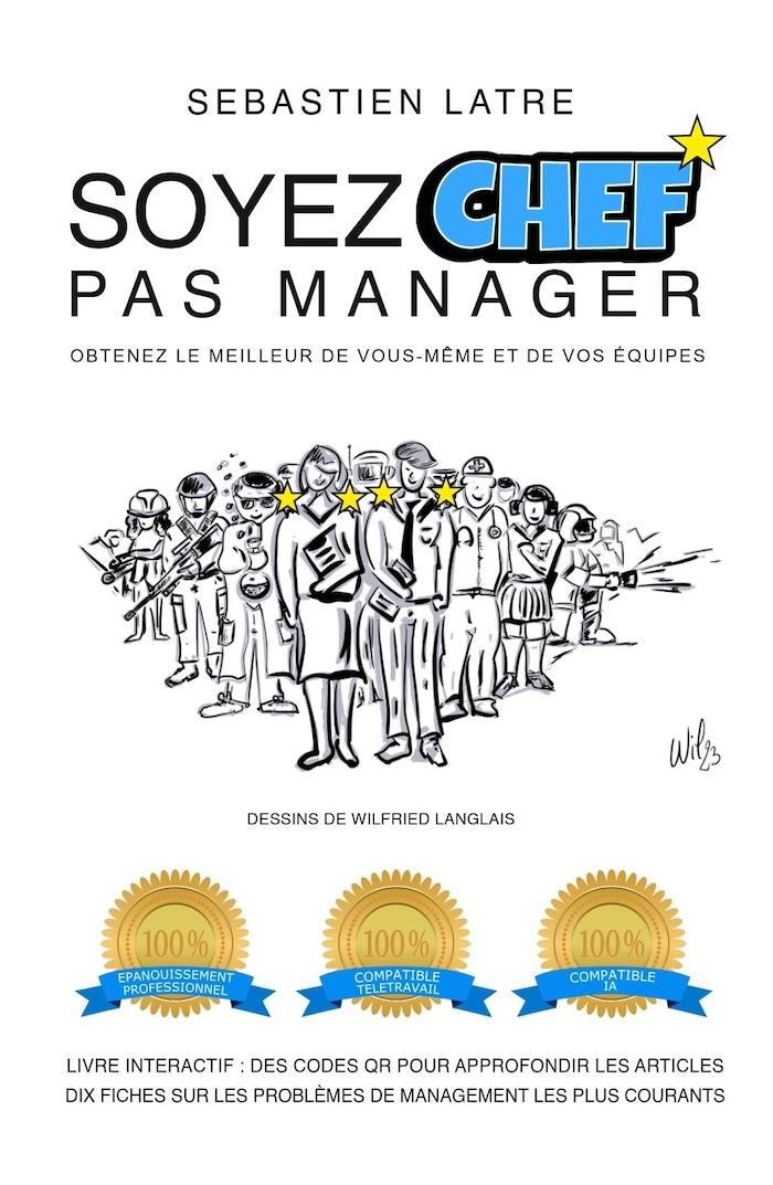 couverture de "soyez chef, pas manager"