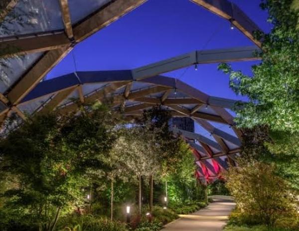 Crossrail Place Roof Garden, 10 plus beaux points de vue gratuits