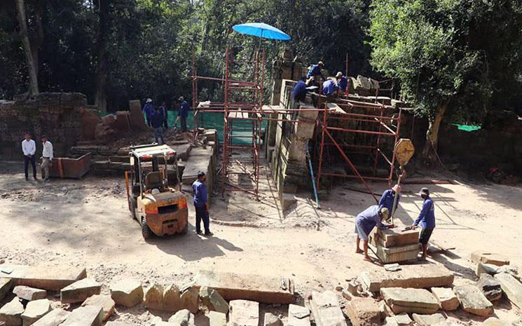 D’anciennes statues mises au jour au temple de Ta Prohm