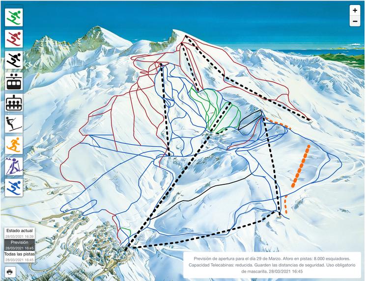Sierra Nevada Covid abierto