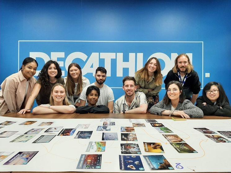 Un atelier Fresque du Climat chez Decathlon (Crédit : Decathlon UK)