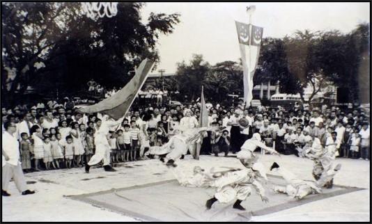 Demonstration d’art martial chinois