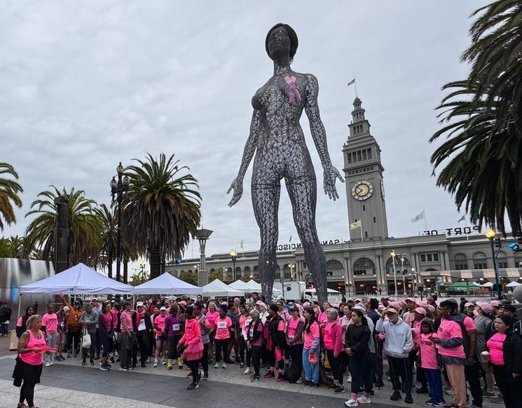 Les coureurs du Pinkathon à San Francisco