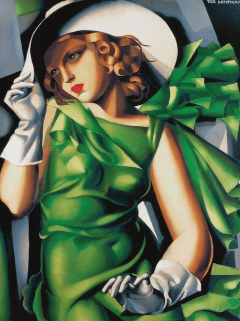Tamara de Lempicka, jeune fille en vert