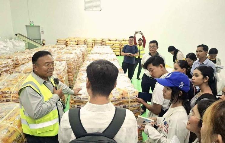 Des étudiants francophones cambodgiens explorent la filière rizicole
