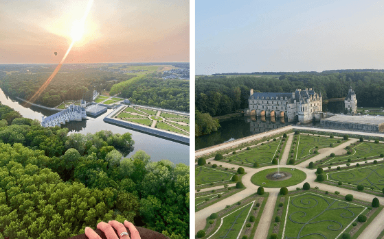 Chenonceau vue du ciel