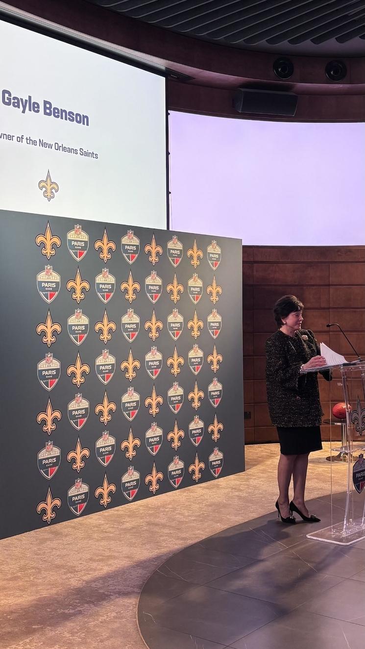 Gayle Benson propriétaire de l'équipe de NFL des New Orleans Saints