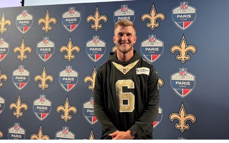 Tyler Shough, quaterback de l'équipe de NFL des New Orleans Saints