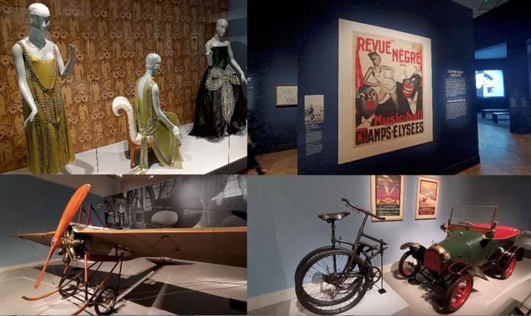 Différentes oeuvres de l'exposition Paris de la modernité