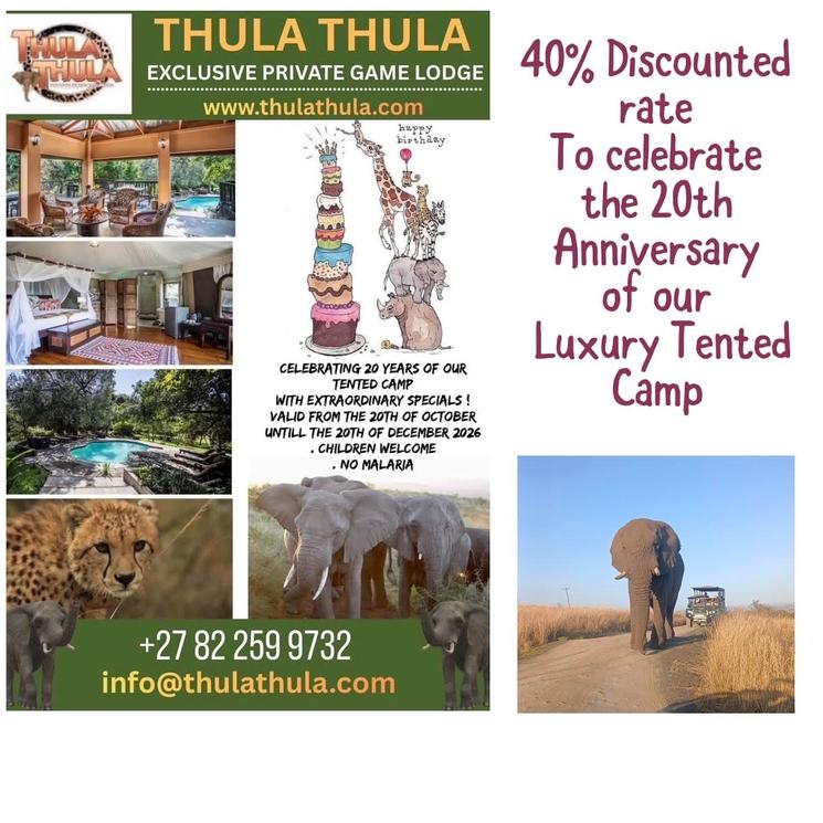 Les 20 ans du camp des tentes de Thula Thula