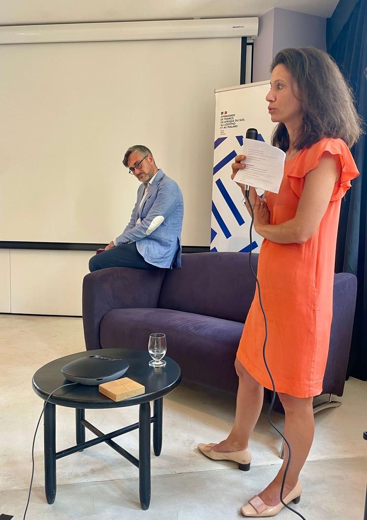 Dorine Lebrreton, directrice executive de l'Institut Français de Johannesburg