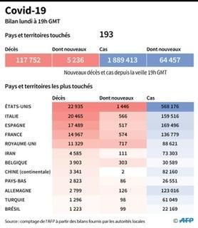 COVID-19 Confinement Pays infectés