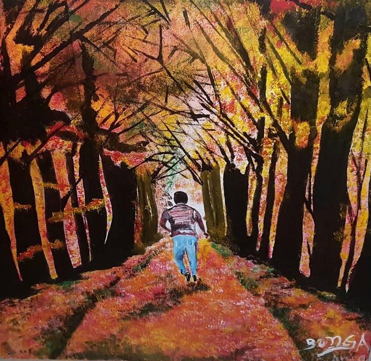 Tableau de Charles Bada peintre du Bénin