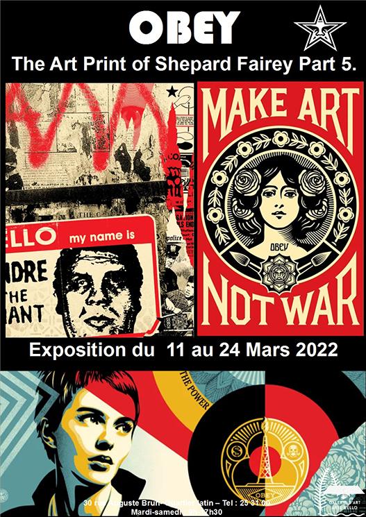 EXPO ARTE BELLO Obey, affiche 2022-1