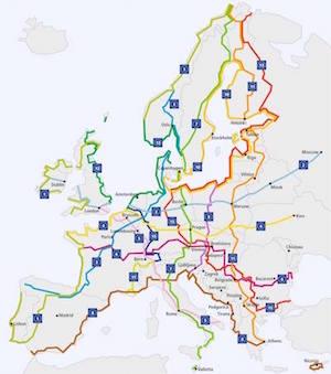 eurovelo itinéraires