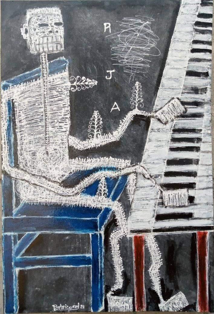 Tableau de Patricorel artiste plasticien du Bénin