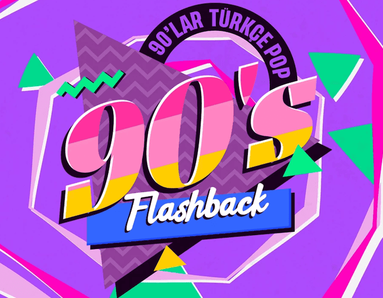 Affiche soirée flashback pop turque années 90 à ZORLU PSM Istanbul