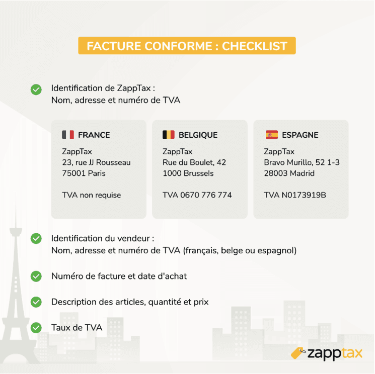 Facture conforme ZappTax
