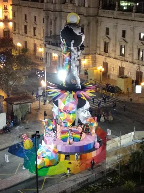 La Falla municipal réalisée par Okuda en 2018