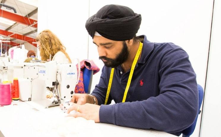 Fashion enter travailleur usine