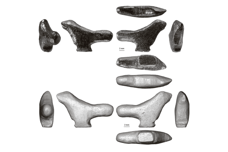 Figurine oiseau sculptée Chine 13 500 ans