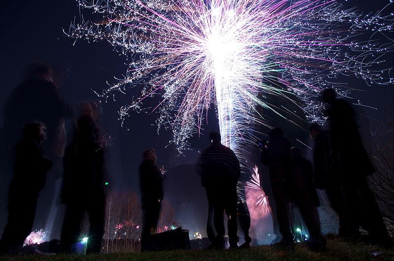 Feux d'artifice Stockholm Nouvel An