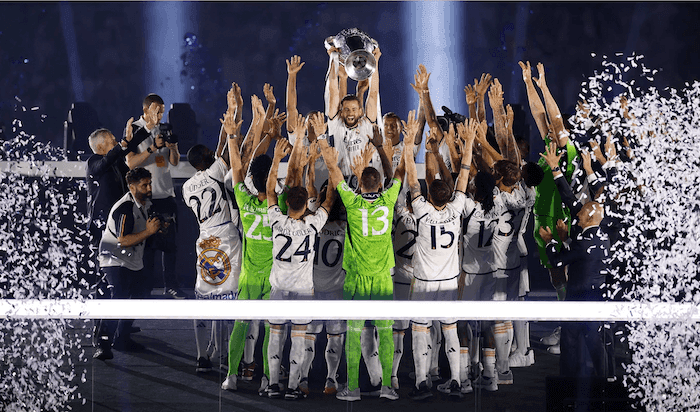Celebrations au Bernabeu pour la 15e coupe ligue des champions du real madrid