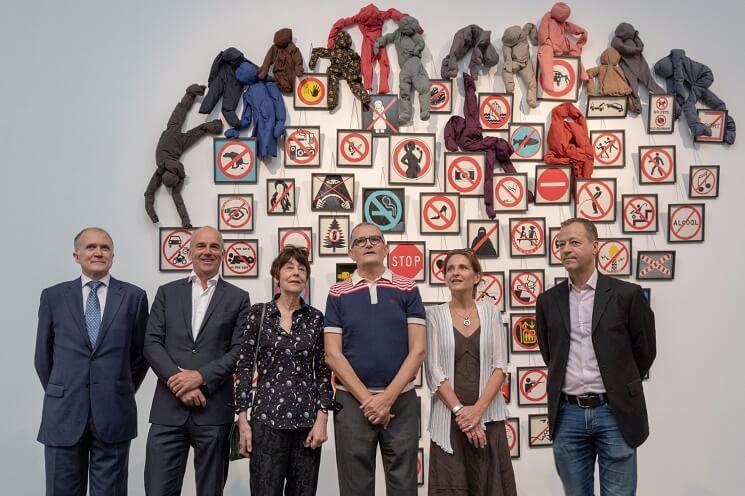 Annette Messager lors de la conférence de presse de l'IVAM