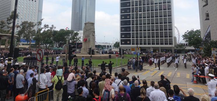 Cenotaphe armistice hong kong ceremonie 100 ans