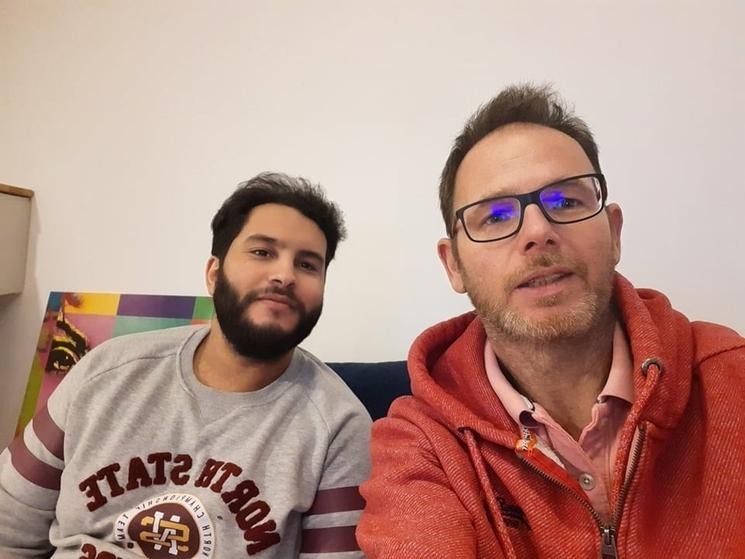 Anasse, accueilli par Frédéric Levouedec à Bratislava