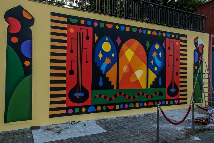 fresque de l'artiste Superbab