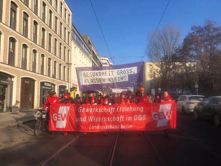 © GEW Berlin - Facebook, Manifestations de décembre 2022