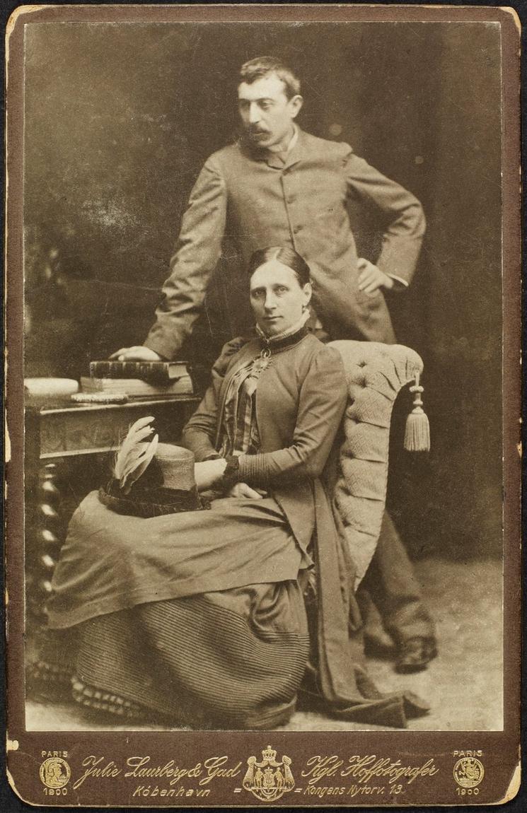 Photo de Gauguin et sa femme Mette