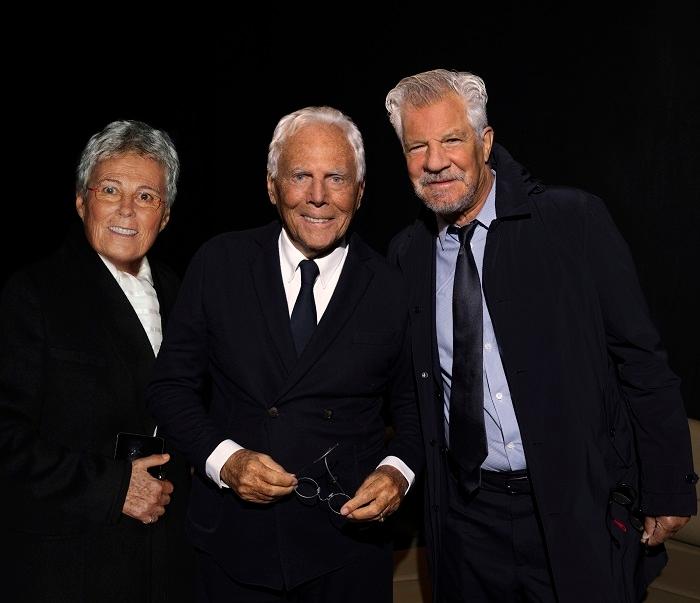 Giorgio Armani Rosanna Armani et Leo Dell'Orco