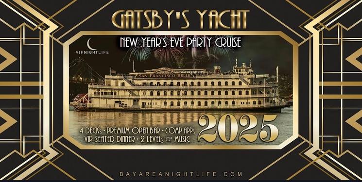 Réveillon du Nouvel and avec croisière, feux d'artifices et Casino avec Great Gatsby Cruise