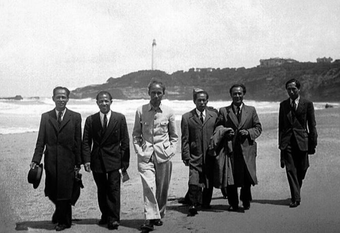 Ho Chi Minh sur la plage de Biarritz