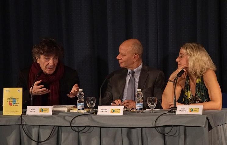Hubert Haddad, Bouziane Khodja et Carole Zalberg