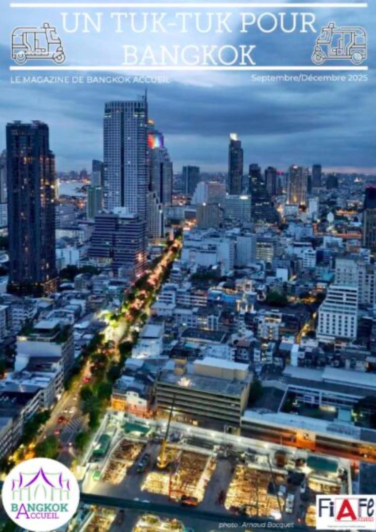 Un tuk-tuk pour Bangkok septembre 2025, magazine de Bangkok Accueil