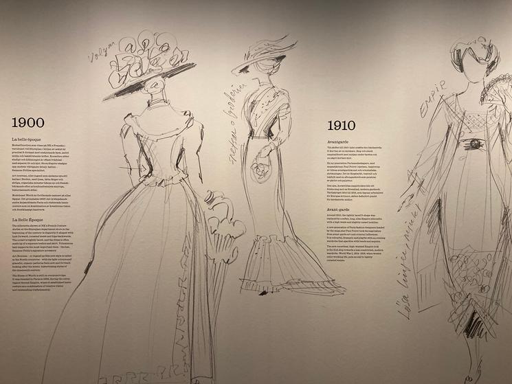 mode fashion robe Nordens Paris exposition Nordiska Museet Stockholm France Suède haute couture