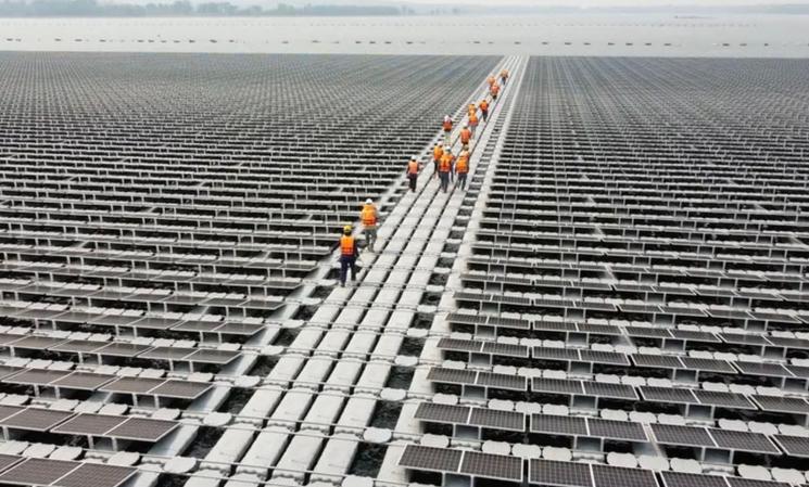 Ferme solaire flottante Thaïlande