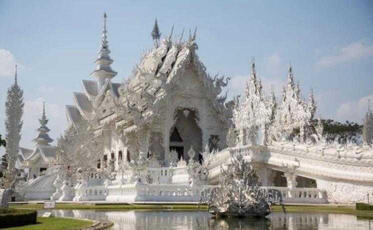Temple blanc Chiang Rai Thailande
