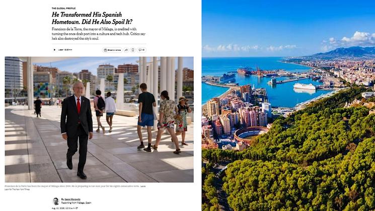 Reportage de Málaga et de Francisco de la Torre dans le The New York Times.(101TV)