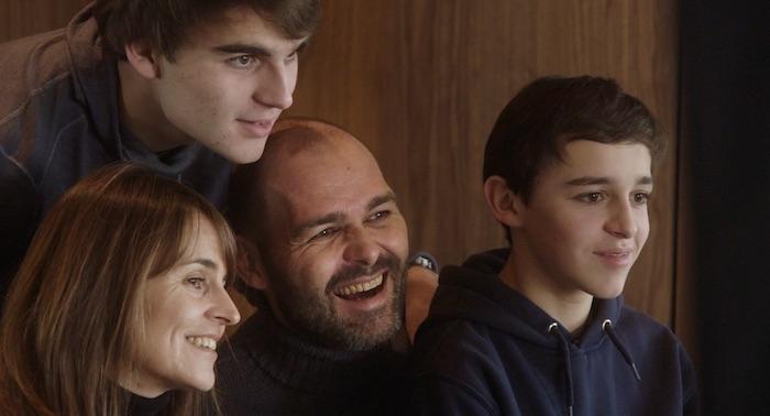 Olivier Goy avec sa famille