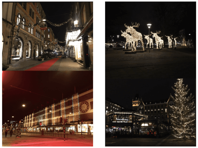 Illuminations à Stockholm. Crédit photo Sarah Gandon.