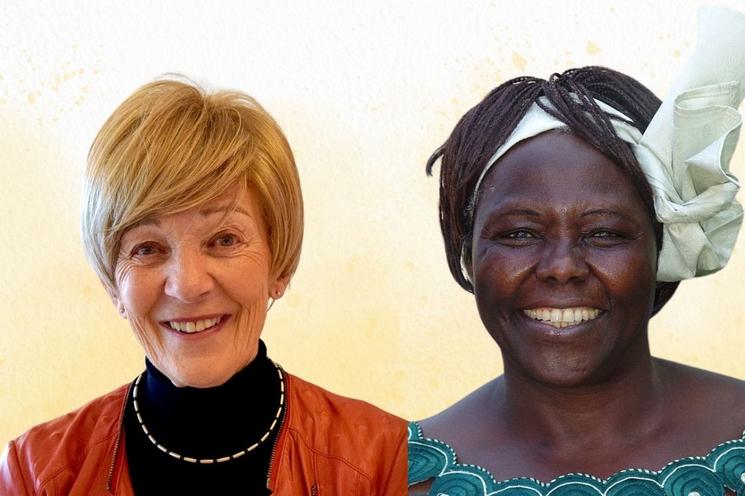 Michèle Thibodeau-DeGuire et Wangari Muta Maathai